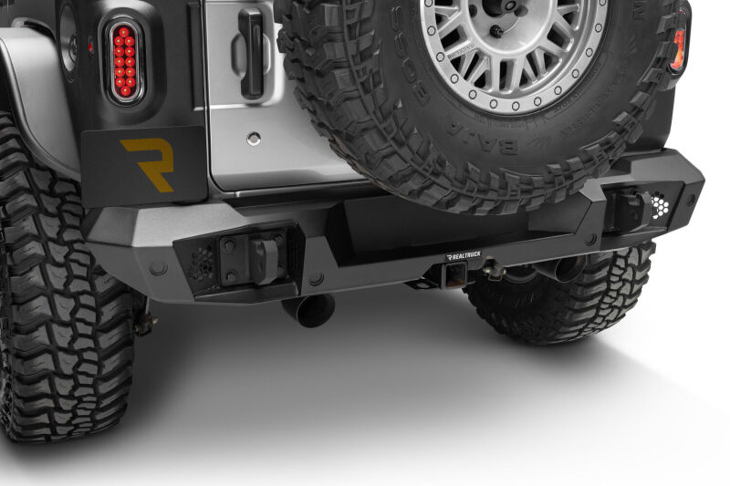 Jeep Wrangler JL Bumper - Rear - Go Rhino - Trailline Full Width - Black - `18-`27